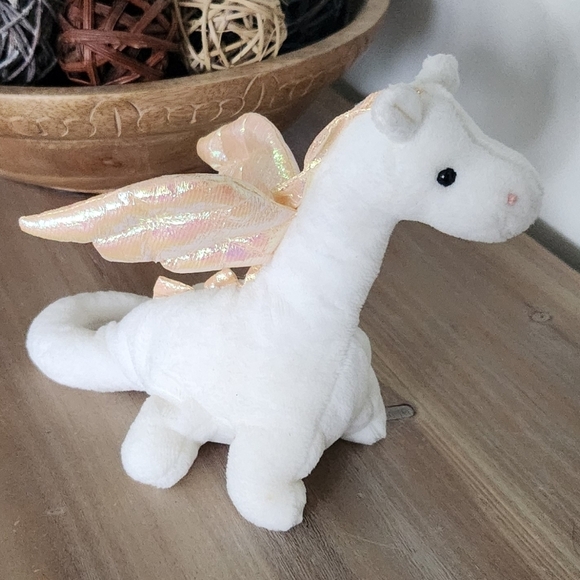 🐉 Ty Beanie Baby “Magic” the White Dragon – 1995 Vintage Plush, No Tags - Picture 3 of 14